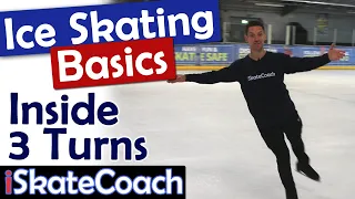 How to do Inside 3 turns ice skating / figure skating #iceskating #figureskating #iceskater