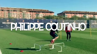 Philippe Coutinho First Training in Barcelona