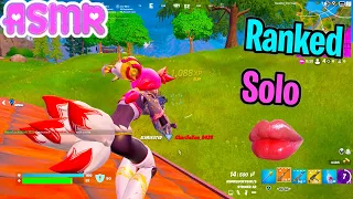 ASMR Gaming 🍀 Fortnite Ranked Solo Relaxing Mouth Sounds + Controller Sounds 100% Tingles 🎧