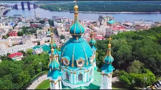 Kiev - summer 2019, aerial video
