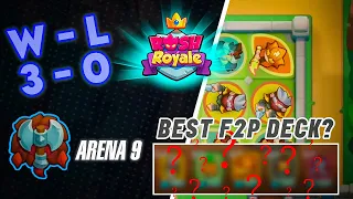 RUSH ROYALE | Best F2P PVP Deck For Arena 9 | Walkthrough Gameplay