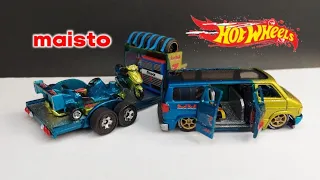 Custom Dodge Van Hotwheels, Racing Team Transport Red Bull.