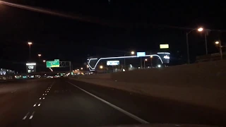 Allegiant Stadium at night. Lights on! April 2020