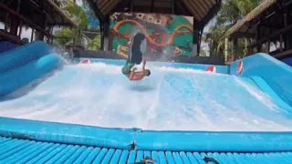 Pro Flowboarder on the FlowRider Surf Machine Flow Tour #Shorts #Short #YoutubeShorts