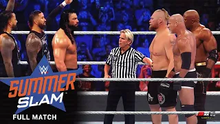 FULL MATCH - Roman Reigns & Usos vs. Brock Lesnar , Bobby Lashley & Goldberg - WWE SummerSlam 2022