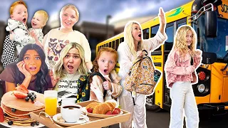 MOM of 16 KiDS Rushed MORNiNG ROUTiNE *RUNNING LATE* pt.2