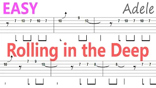 Adele - Rolling in the Deep / Guitar Solo Tab+BackingTrack