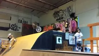 Scooter zone 8 yr old back flips and 6 yr old hip