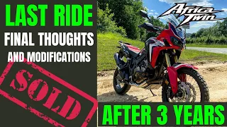 AFRICATWIN | Owners review | modifications | LAST RIDE | CRF1000L