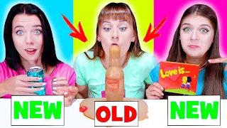 ASMR NEW VS OLD FOOD CHALLENGE BY LILIBU