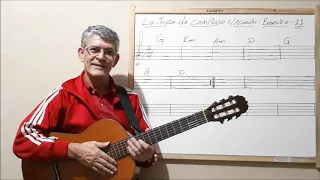 MÚSICA - VIOLÃO - Prof. Eduardo - Aula 27 - LEITURA DE COMPASSO COM ACORDES - EXERCÍCIOS 10,11 E 12