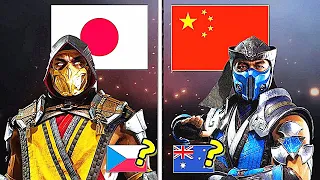 Mortal Kombat 1 • ALL Characters Nationality