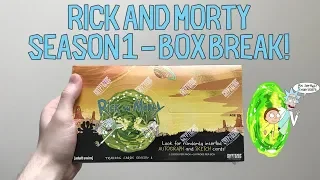 Rick and Morty Season 1 Trading Cards - 1 Box Break - TWO 1/1 SKETCH CARDS!