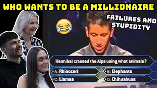 BRITISH FAMILY REACTS | Who Wants To Be A Millionaire Failures & Stupidity!