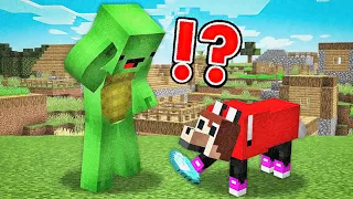 Why JJ Pranked Mikey as a DOG in Minecraft Morph Mod Challenge - Maizen JJ and Mikey