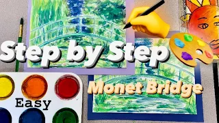 How to Paint Monet for Kids - EASY Trick and Tips for beginners #mrschuettesart