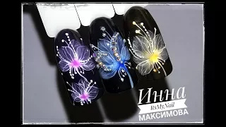 🌸 СКАЗОЧНЫЕ цветы 🌸 ЦВЕТЫ на ногтях 🌸 Дизайн ногтей гель лаком 🌸 Nail Design Shellac 🌸