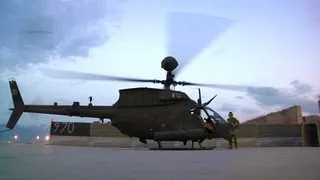 OH-58 Kiowa Warriors Pilot doing pre-checks, start-up and taking flight | AiirSource