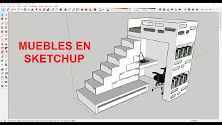 SKETCHUP DISEÑO DE CAMA DOBLE | MUEBLES HUFER DESIGN