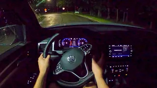 2021 Volkswagen Atlas Cross Sport SEL Premium V-6 4Motion - POV Night Drive (Binaural Audio)