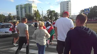 Митинг в городе Мозырь 13.09.2020 13