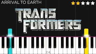 Transformers THEME - Arrival To Earth | EASY Piano Tutorial