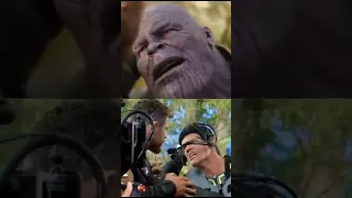 Thanos scenes shooting Avengers Infinity War scenes before VFX after VFX #shorts #marvel