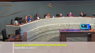 September 12, 2023 Housing and Redevelopment Authority Meeting