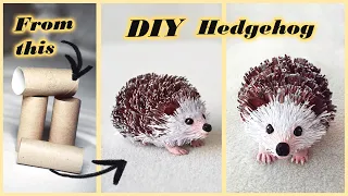 How to make paper HEDGEHOG🦔 | DIY toilet paper/kitchen towel roll crafts