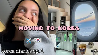 I MOVED TO KOREA🇰🇷 flight, loft roomtour, exploring gongdeok