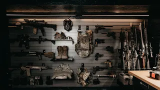 Gun Room Tour (ft. Hold Up Displays Gun Wall)