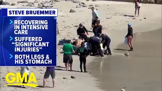 California swimmer hospitalized after shark attack l GMA