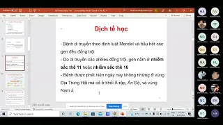 Huyết Học và Miễn Dịch- Thalassemia và bệnh Hemoglobin