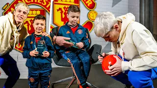 Garnacho Surprises Anderson After Beating Cancer 🥹❤️ | Heroes United