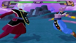 Bills (Beerus) and Whis Fusion | Whills vs Vegetto SSJ4 and Frieza  DBZ Budokai Tenkaichi 3 (MOD)