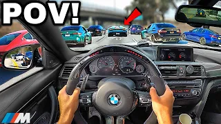 Chasing Supercar Drivers In A Straight Piped BMW M4 F82! [LOUD EXHAUST POV]