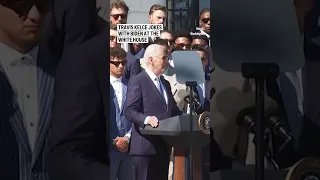 Travis Kelce jokes with Biden at the White House