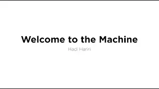 Keynote: Welcome to the Machine - Hadi Hariri