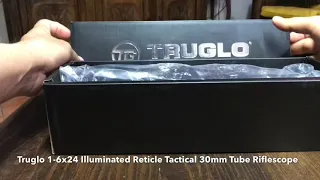 Truglo 1-6x24 Illuminated Reticle Tactical 30mm Tube Riflescope