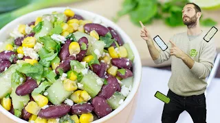 High Protein Kidney Bean Salad | Ready in 7, Phenomenal Dressing