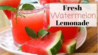 Fresh Watermelon Lemonade Recipe ~ Summer Drinks!
