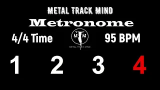 Metronome 4/4 Time 95 BPM visual numbers