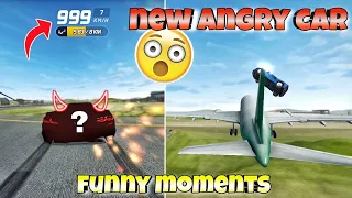 Angry new car😱skin||Funny moments😂||New update||Extreme car driving simulator🔥||