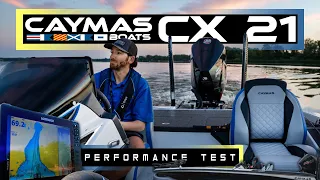 Caymas Boats CX 21 Performance Test (TOP SPEED)