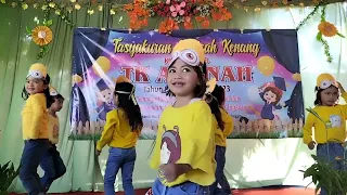 Penampilan Dance minion dari kel A TK Amanah