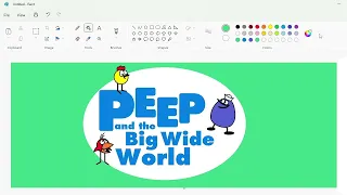 How to draw the Peep and the Big Wide World logo using MS Paint | How to draw on your computer