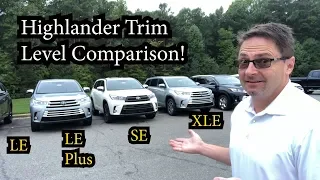 Comparing 2018 Highlander Models - How to pick your trim level