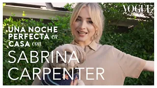 Sabrina Carpenter nos muestra su hogar y cómo es una noche perfecta en su casa