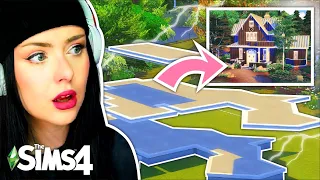 Trying the "Flooring First" Build Challenge in The Sims 4 (which is not sus at all officer)