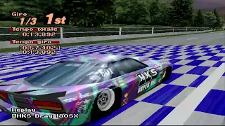 Gran Turismo 2 HKS Drag 180SX Gameplay [ITA]